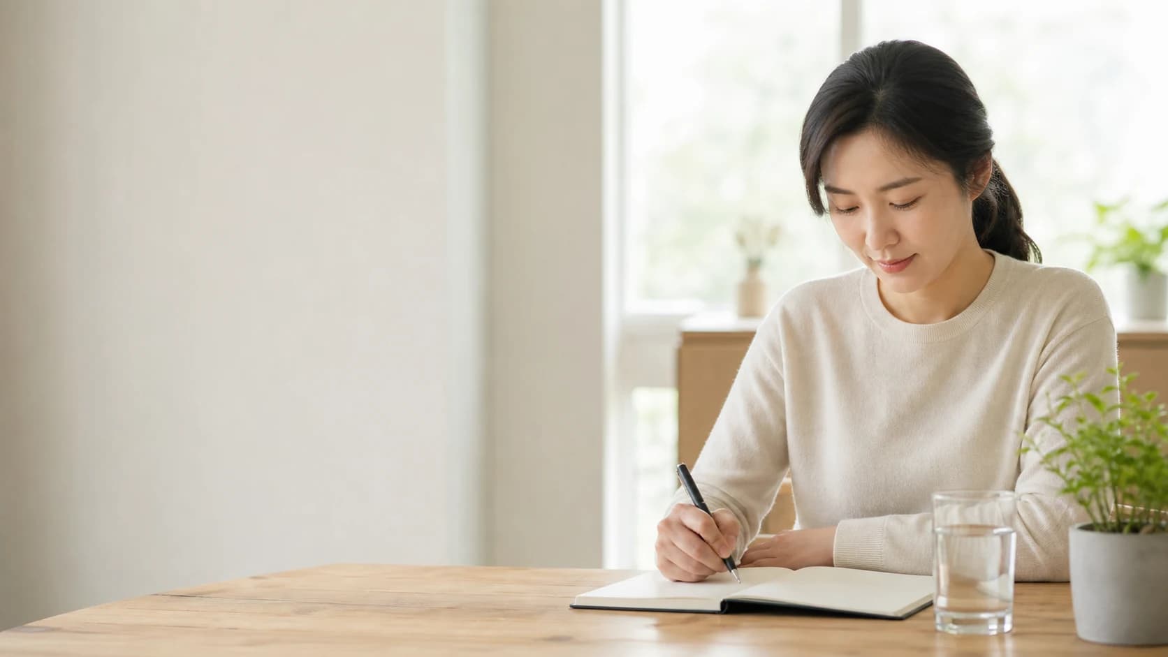 생활 변화와 현재 불편을 정리하는 성인